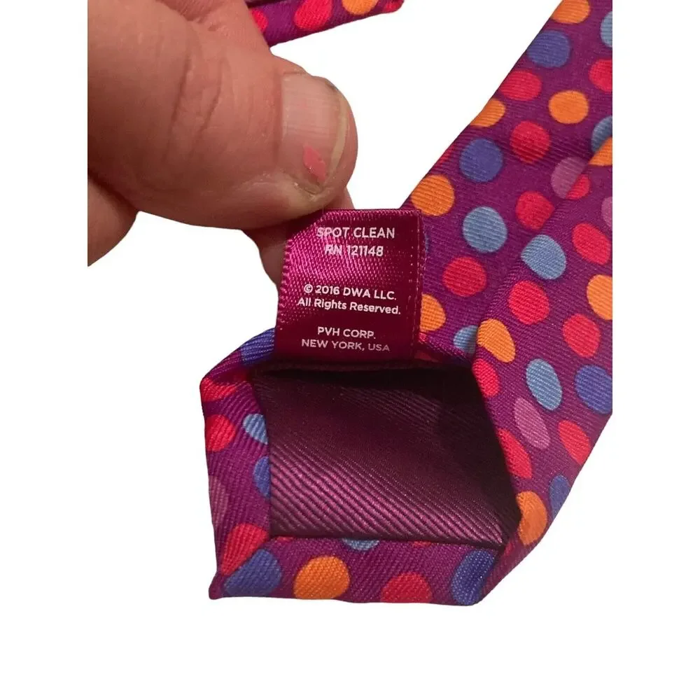 Dreamworks Trolls Dot N Poppy Novelth Necktie Polyester Multicolor